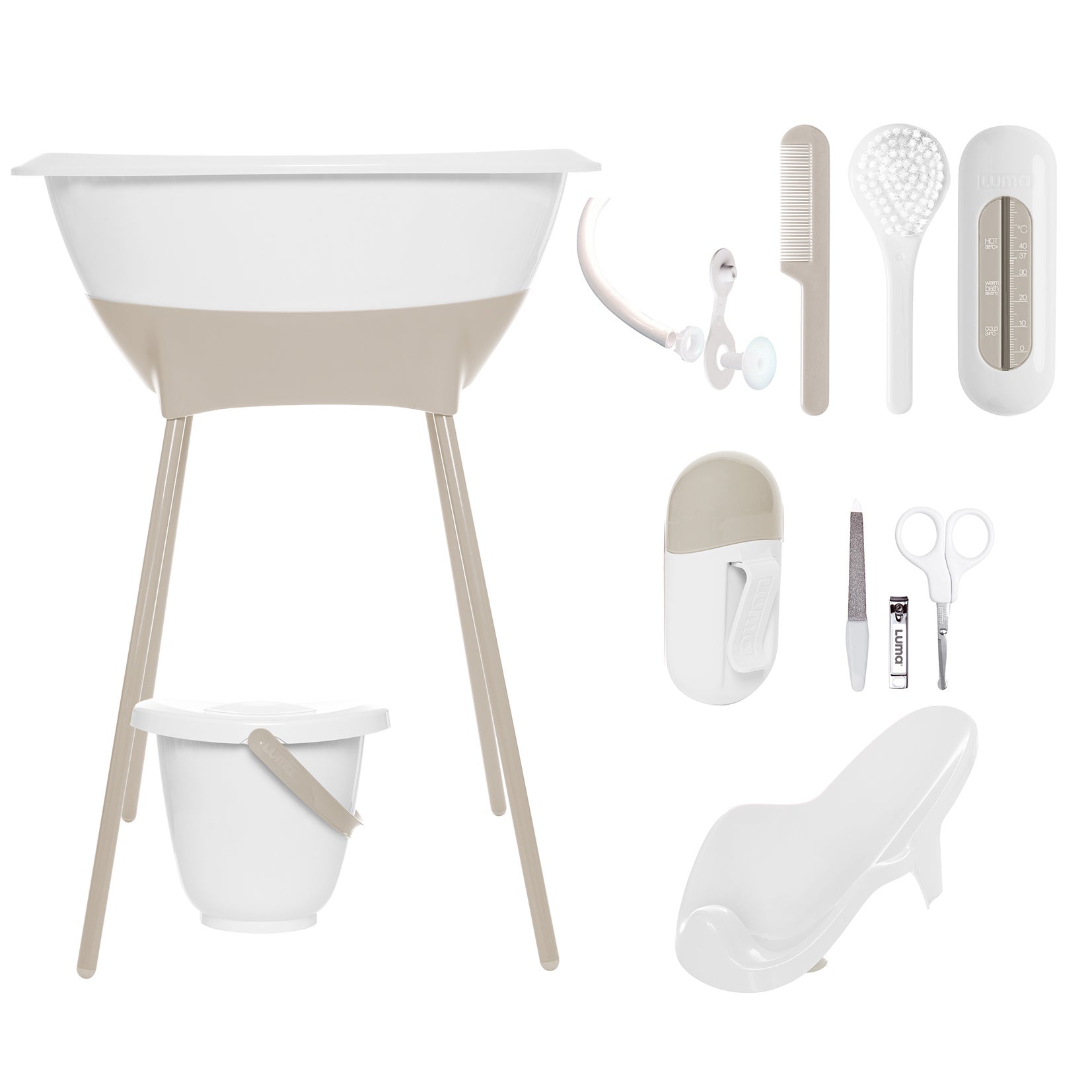 Bad & Verzorgingsset Luma White/Almond Bad & Verzorgingsset Luma White/Almond_1