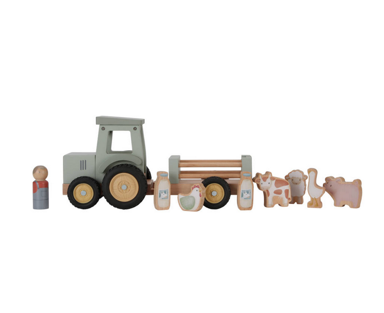 0592403930_2_tractor_met_trailer_little_dutch_little_farm_hout 0592403930_2_tractor_met_trailer_little_dutch_little_farm_hout_2