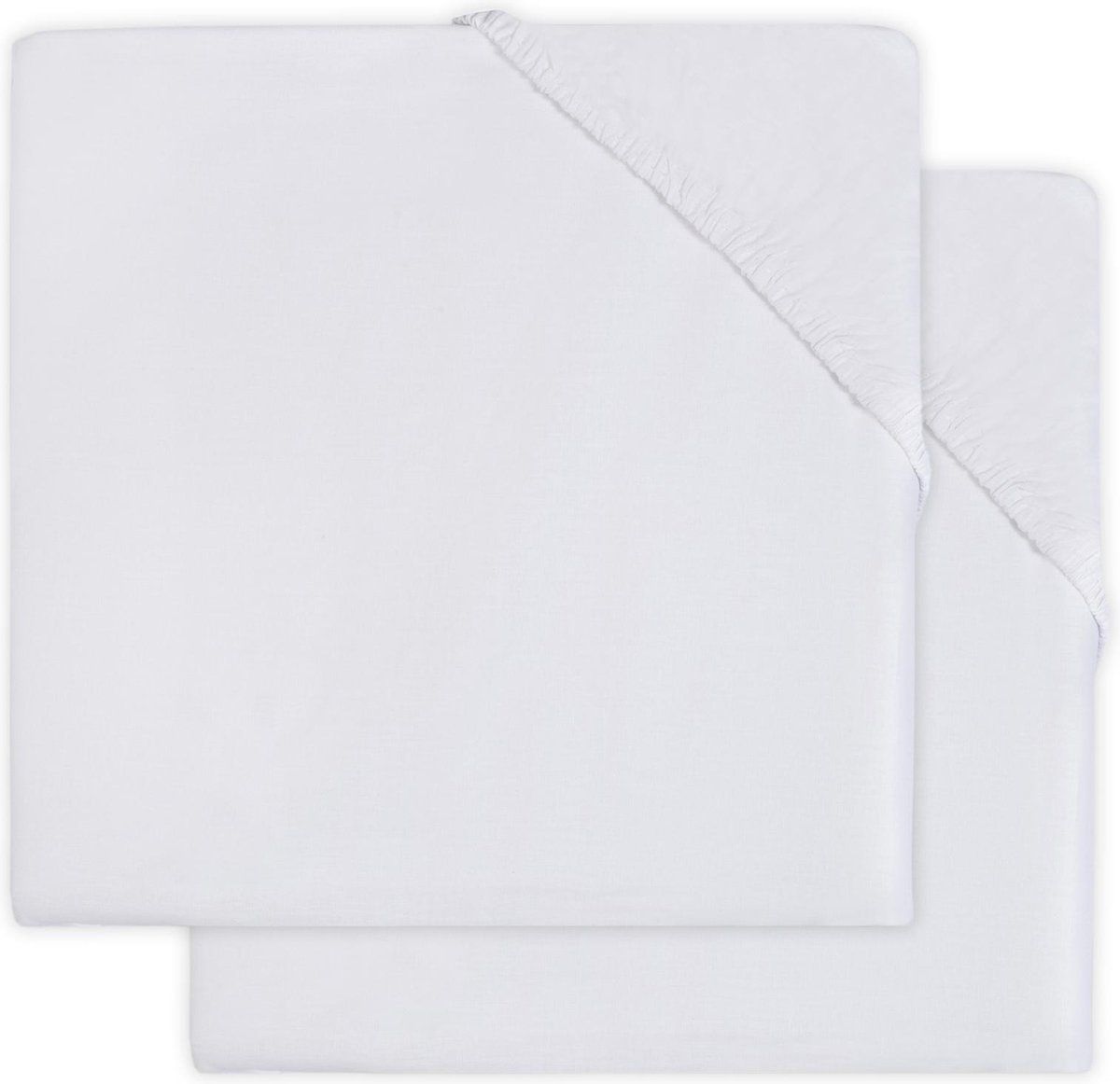 Hoeslaken Boxmatras Jollein 75x95 Jersey White 2-pack Hoeslaken Boxmatras Jollein 75x95 Jersey White 2-pack_1