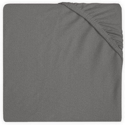 Hoeslaken Wieg Jollein 40/50x80/90 Jersey Storm Grey Hoeslaken Wieg Jollein 40/50x80/90 Jersey Storm Grey_1