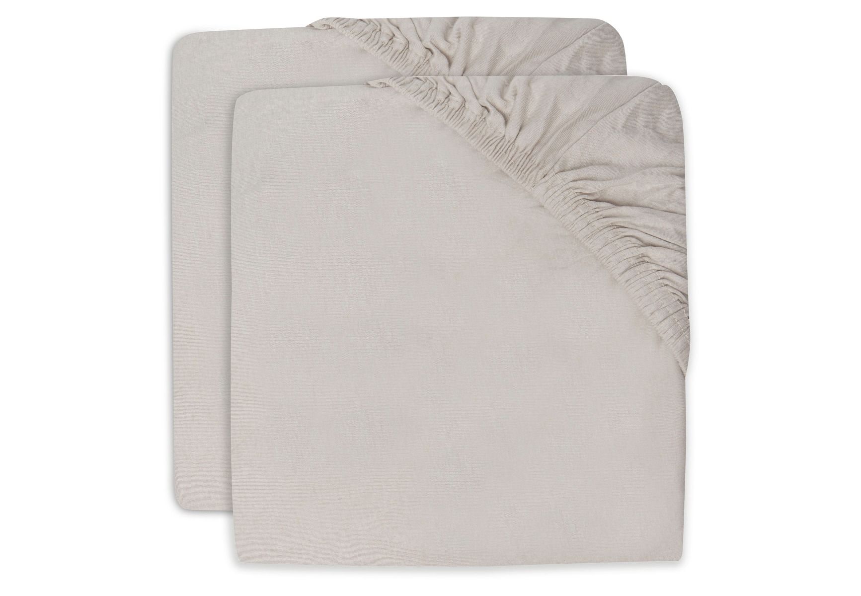 Hoeslaken Wieg Jollein 40/50x80/90 Jersey Nougat 2-pack Hoeslaken Wieg Jollein 40/50x80/90 Jersey Nougat 2-pack_1