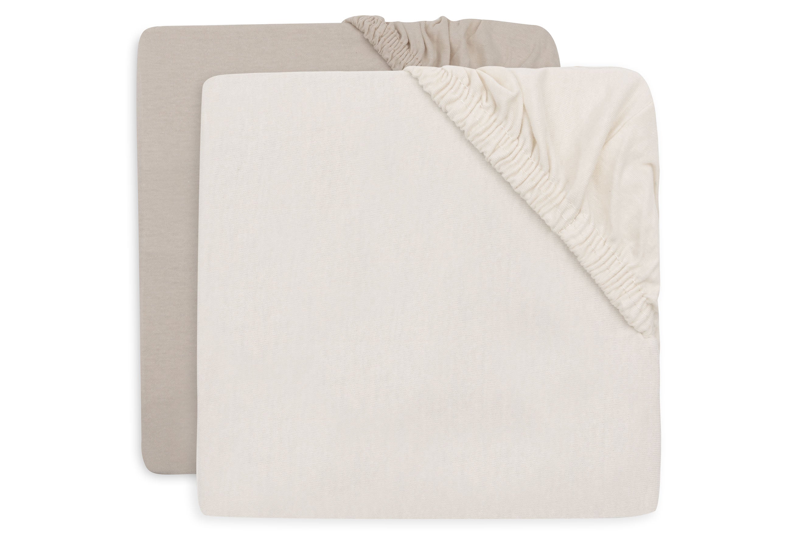Hoeslaken Junior Jollein 70x140 Jersey Oatmeal/Sand 2st Hoeslaken Junior Jollein 70x140 Jersey Oatmeal/Sand 2st_1