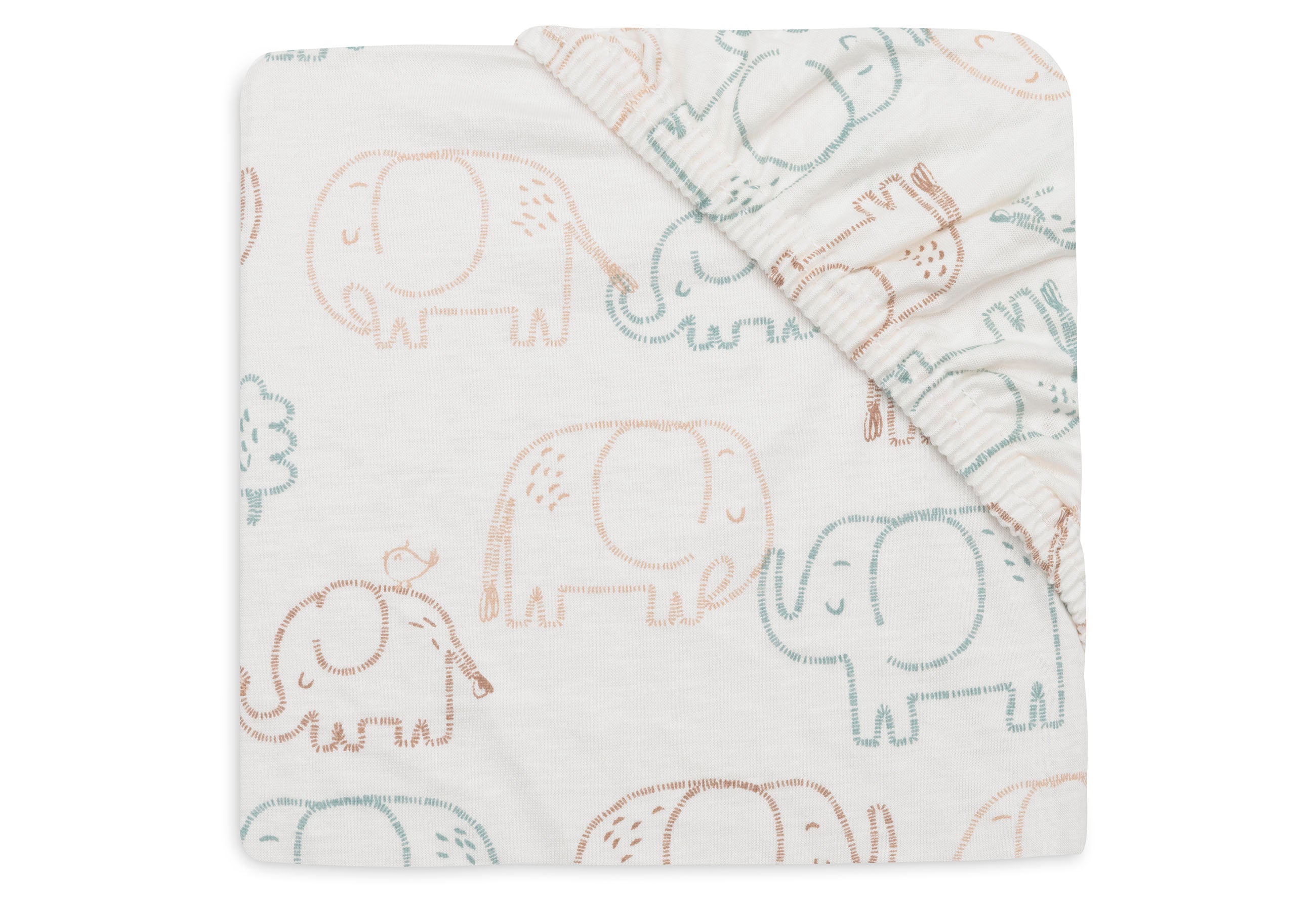 Hoeslaken Junior Jollein 70/75x140/150 Elephant Tales Hoeslaken Junior Jollein 70/75x140/150 Elephant Tales_1