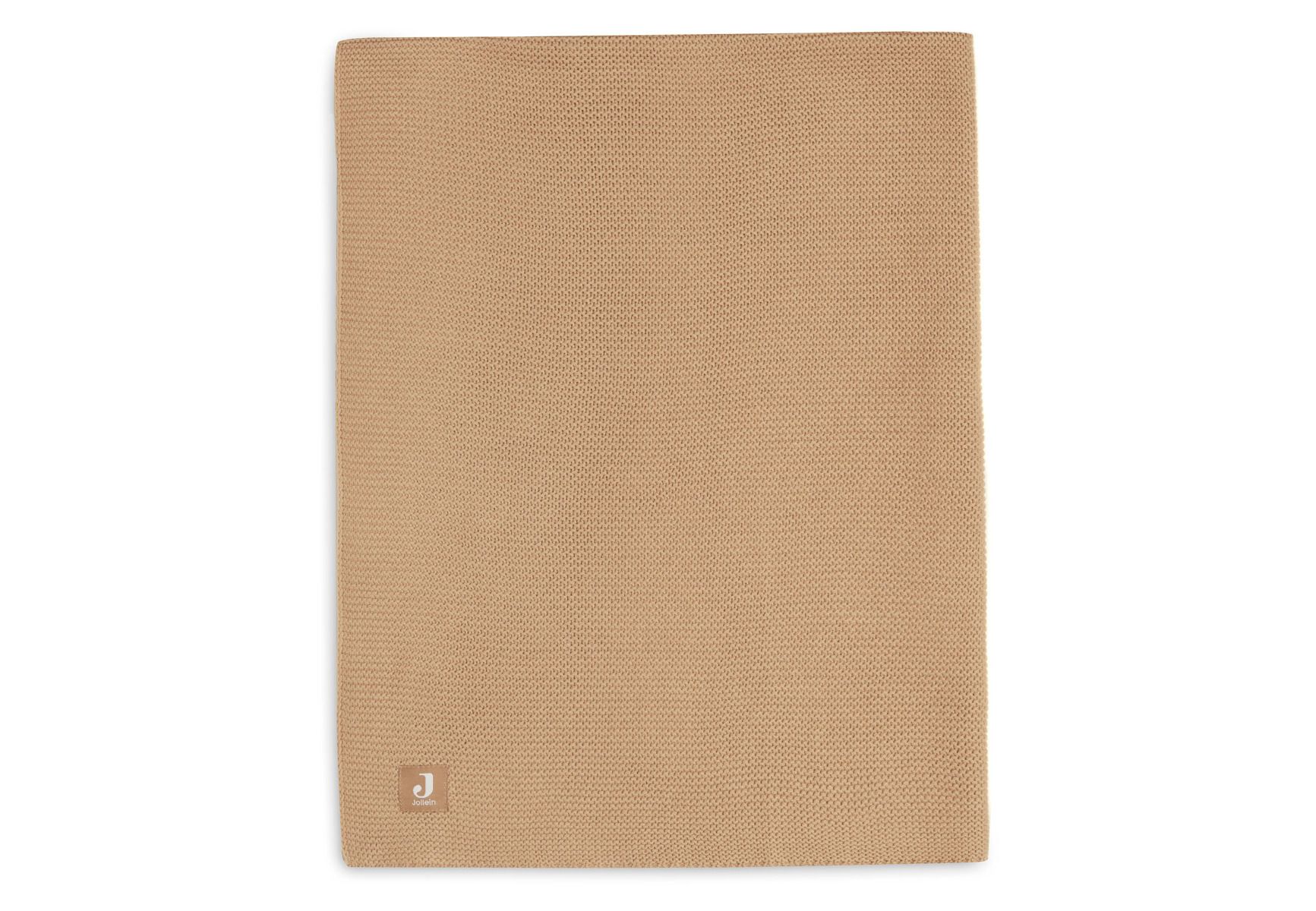 Deken Wieg Jollein 75x100 Basic Knit Biscuit Deken Wieg Jollein 75x100 Basic Knit Biscuit_1