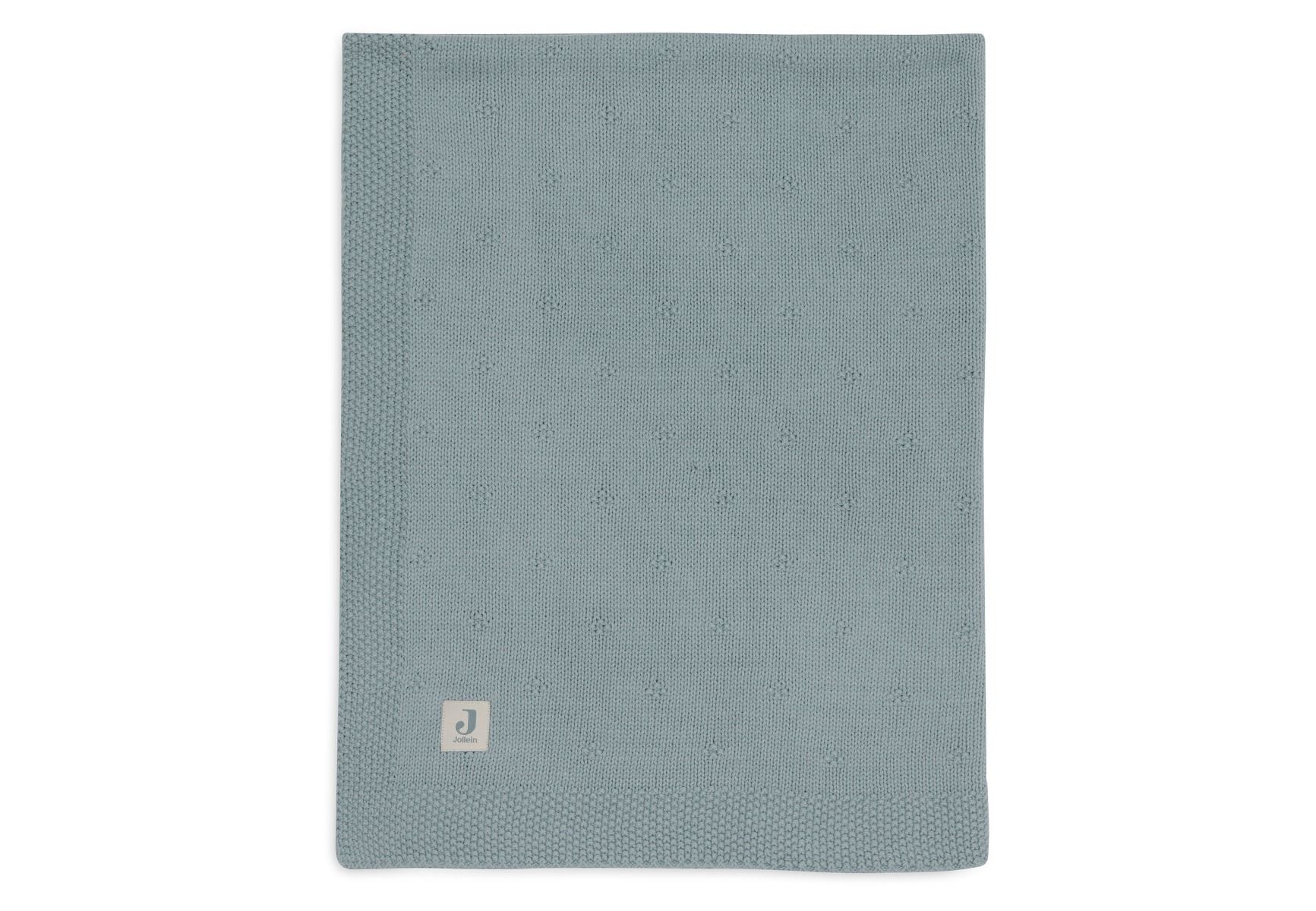 Deken Wieg Jollein 75x100 Cosy knit Sea Green Deken Wieg Jollein 75x100 Cosy knit Sea Green_1