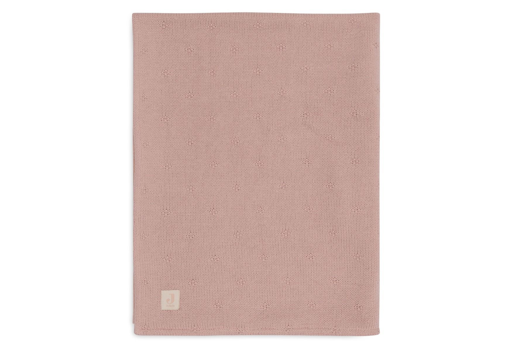 Deken Ledikant Jollein 100x150 Cosy Knit Velvet Wild Rose Deken Ledikant Jollein 100x150 Cosy Knit Velvet Wild Rose_1
