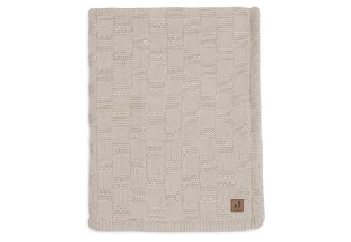 Deken Ledikant Jollein 100x150 Box Knit Warm Sand/Velvet Deken Ledikant Jollein 100x150 Box Knit Warm Sand/Velvet_1