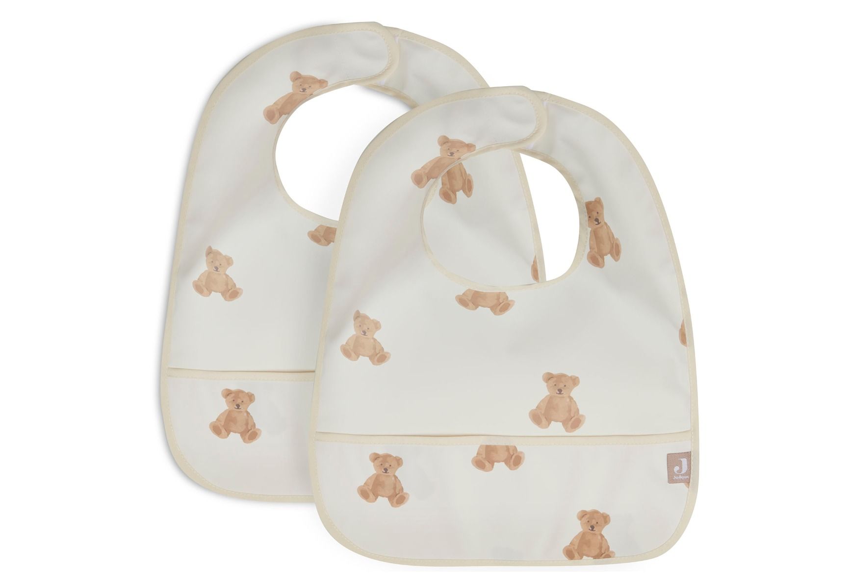 Slabber Jollein Waterproof Teddy Bear 2-pack Slabber Jollein Waterproof Teddy Bear 2-pack_1