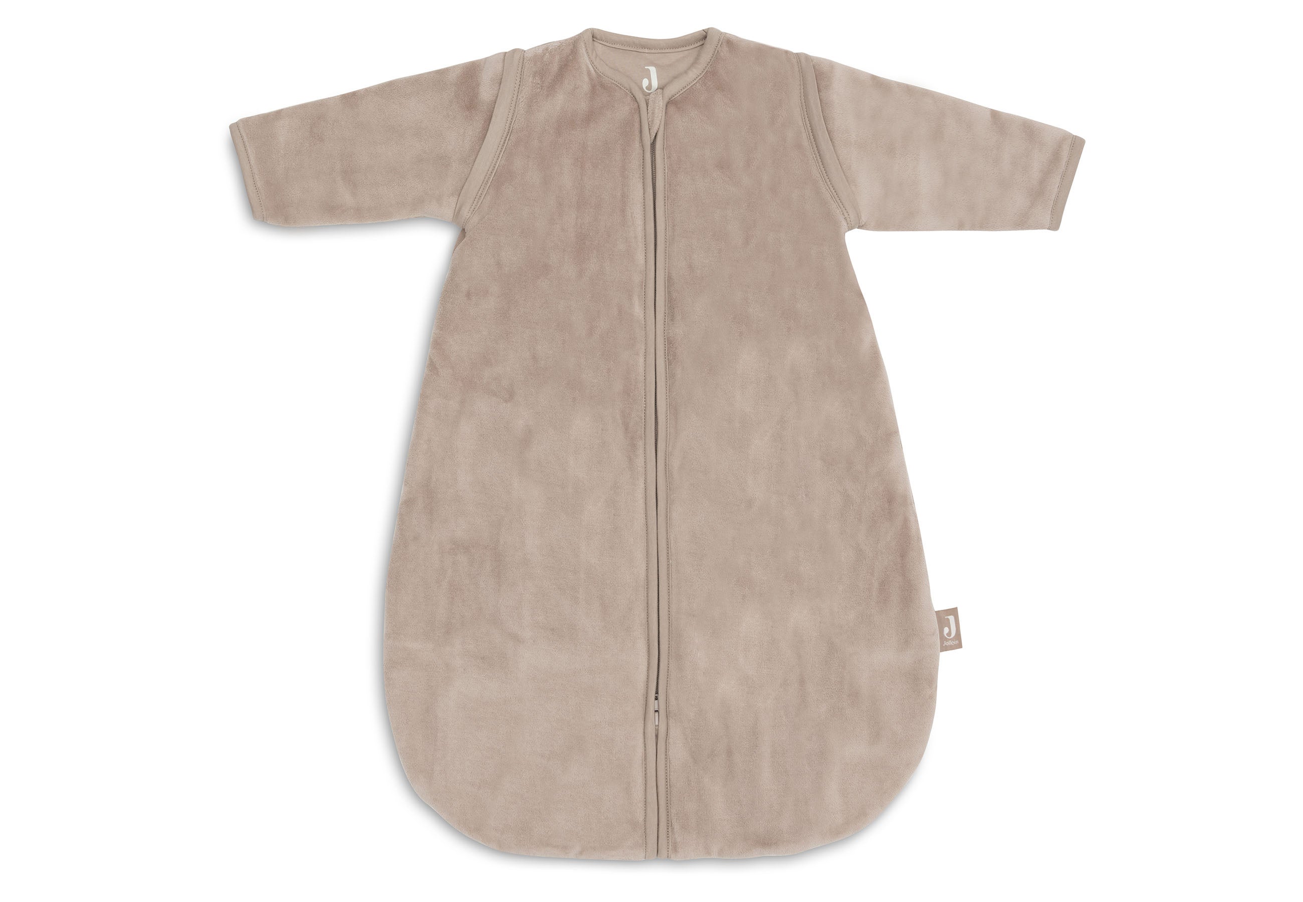 Slaapzak Jollein Afritsbare Mouw Rond Velvet Milky Coffee 60cm Slaapzak Jollein Afritsbare Mouw Rond Velvet Milky Coffee 60cm_1