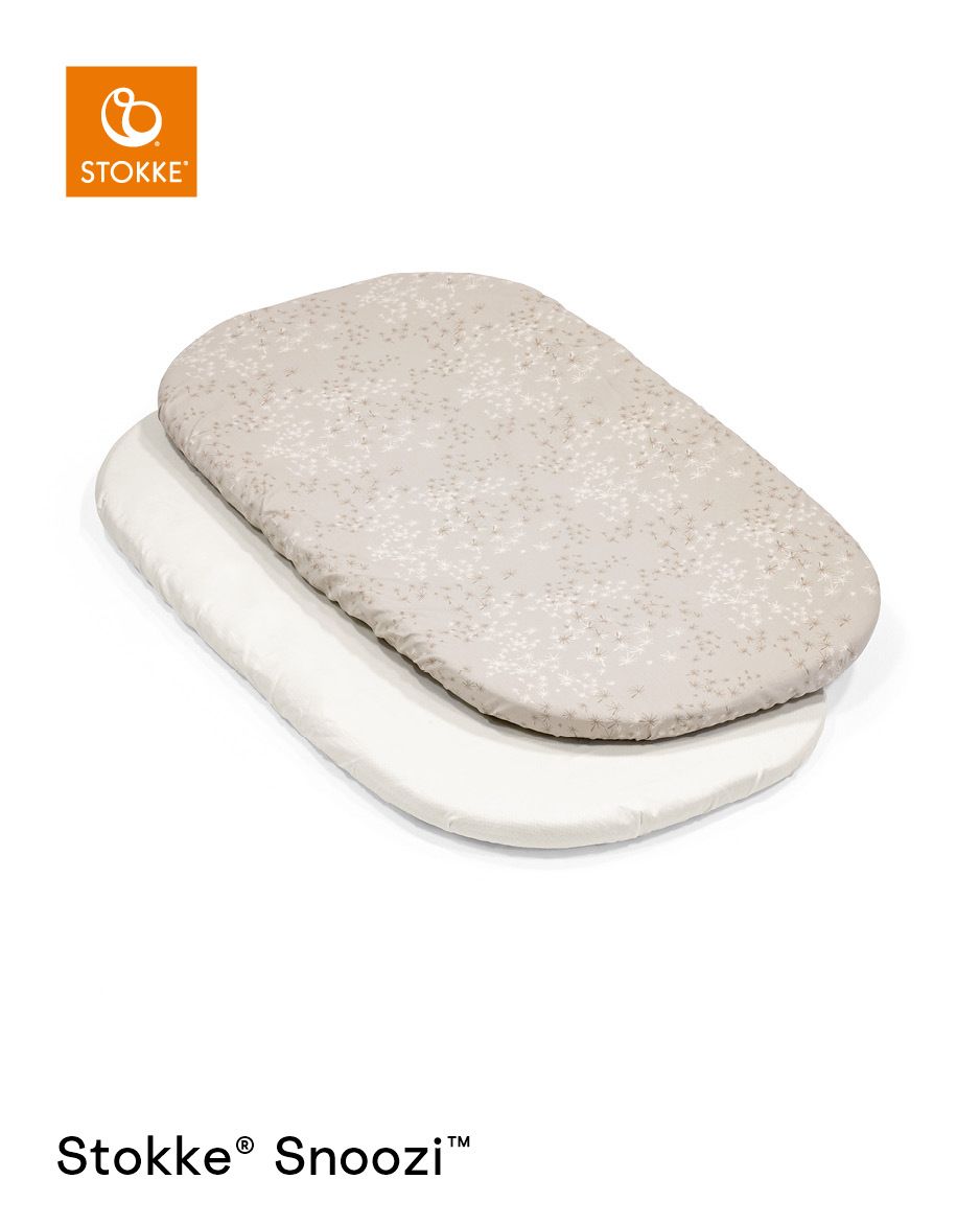 Hoeslaken Wieg Stokke® Snoozi™ Vanilla Dandelion 2-pack Hoeslaken Wieg Stokke® Snoozi™ Vanilla Dandelion 2-pack_1