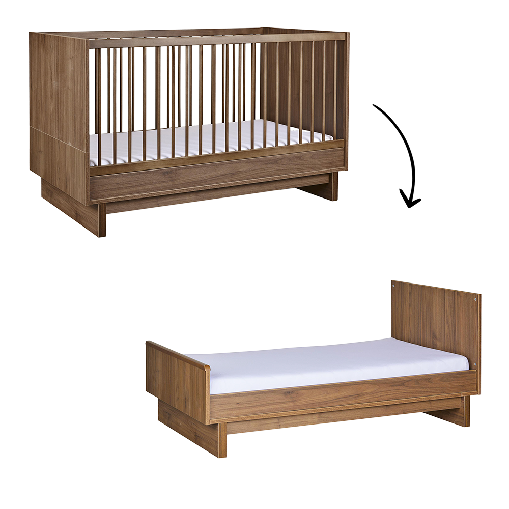 Meegroei Ledikant Quax Kyo 70x140 Walnut Meegroei Ledikant Quax Kyo 70x140 Walnut_1
