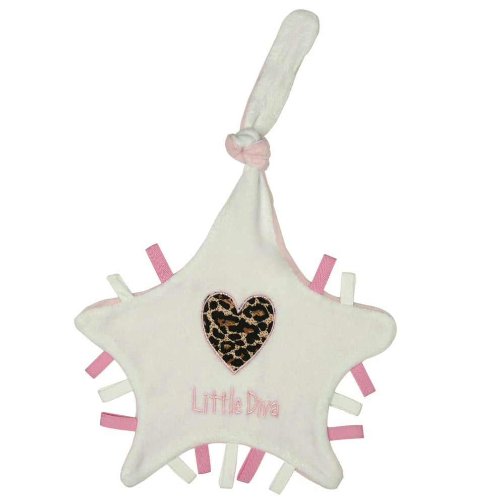 Knuffeldoekje Petit Villain Little Diva Roze/Wit Knuffeldoekje Petit Villain Little Diva Roze/Wit_1