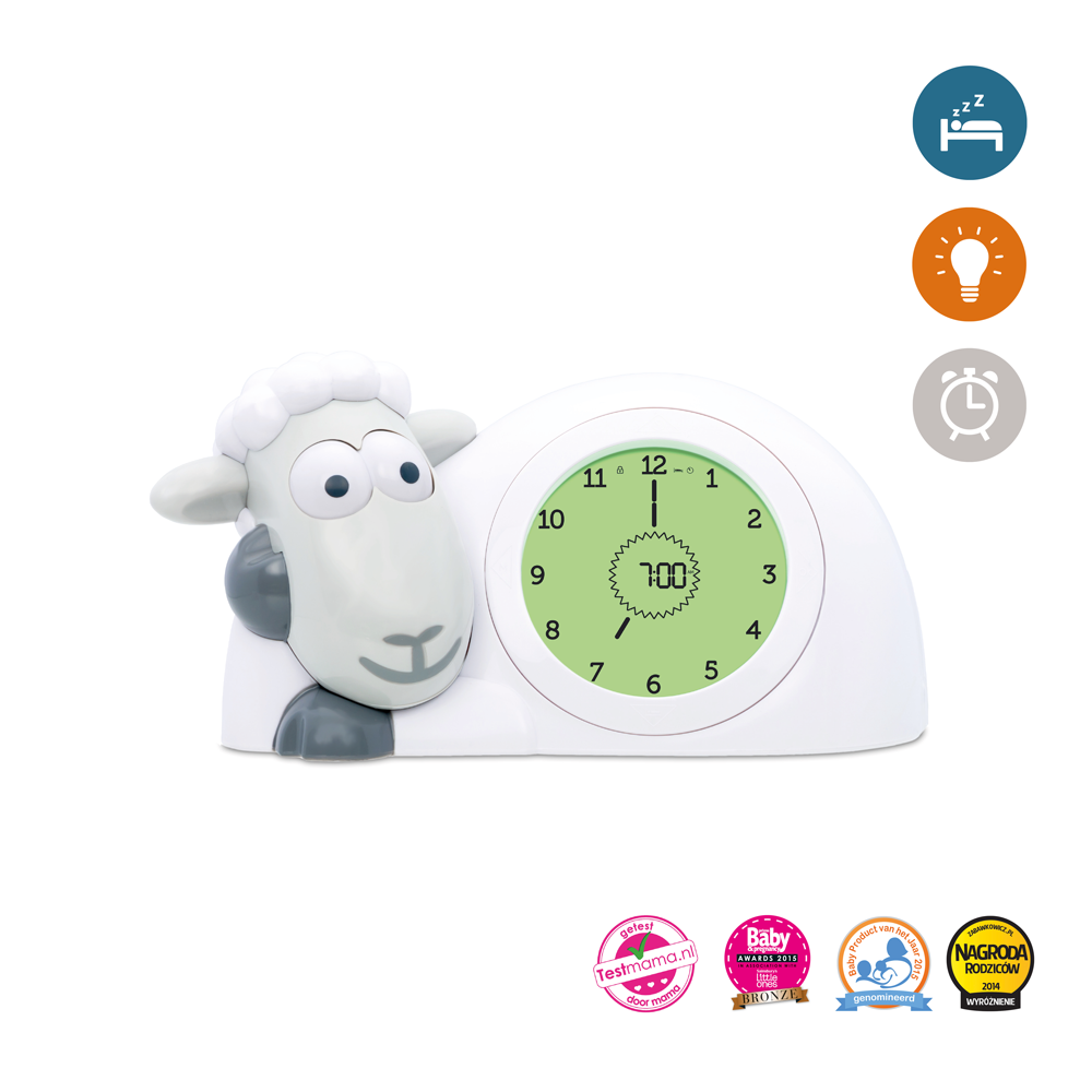 Slaaptrainer Zazu Klok Sam het Schaap Grijs Slaaptrainer Zazu Klok Sam het Schaap Grijs_1