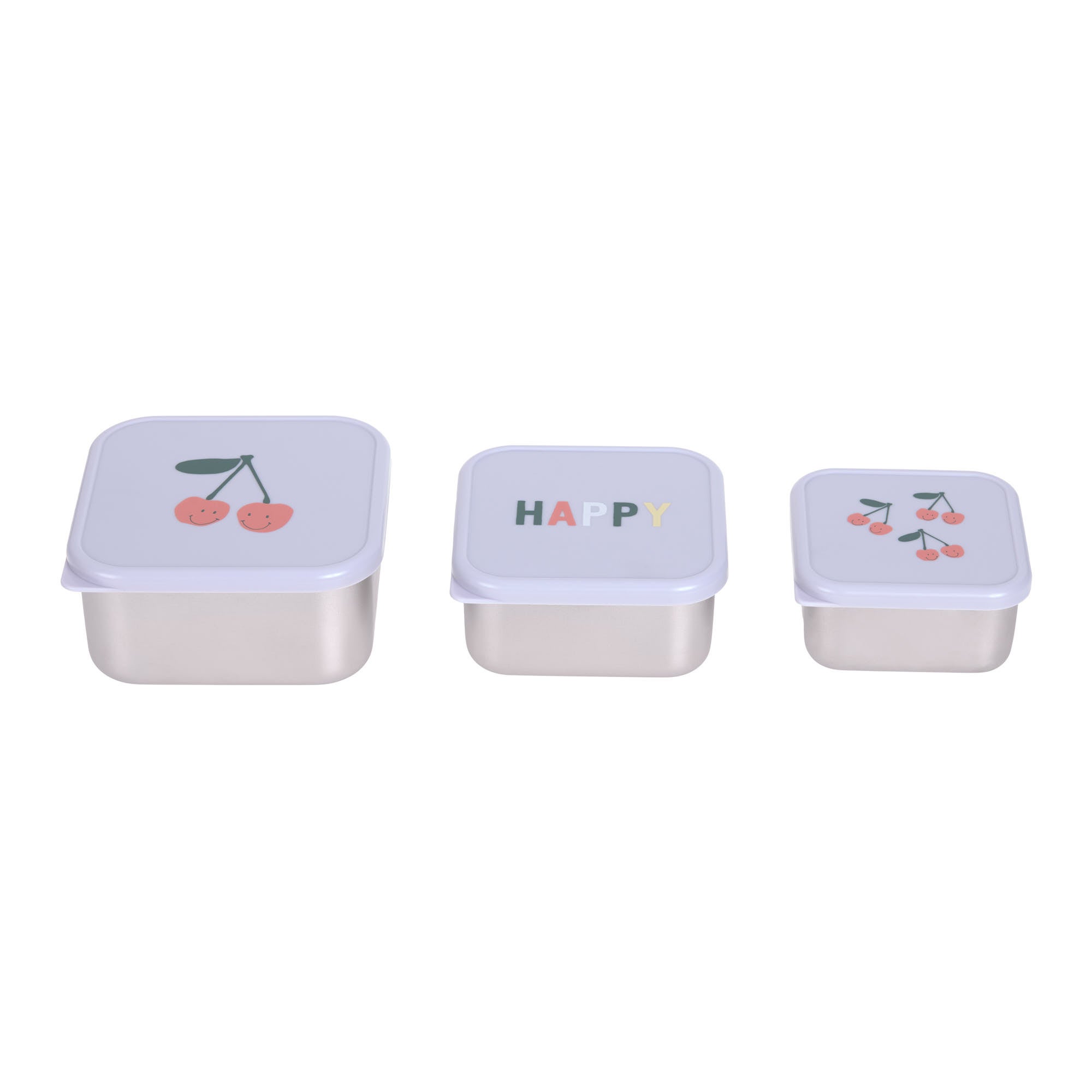 Snackbox Lässig Happy Fruits Cherry 3-delig Snackbox Lässig Happy Fruits Cherry 3-delig_1
