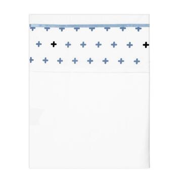 Laken Ledikant Briljant Baby Bias Tape Blue 100x150 Laken Ledikant Briljant Baby Bias Tape Blue 100x150_1