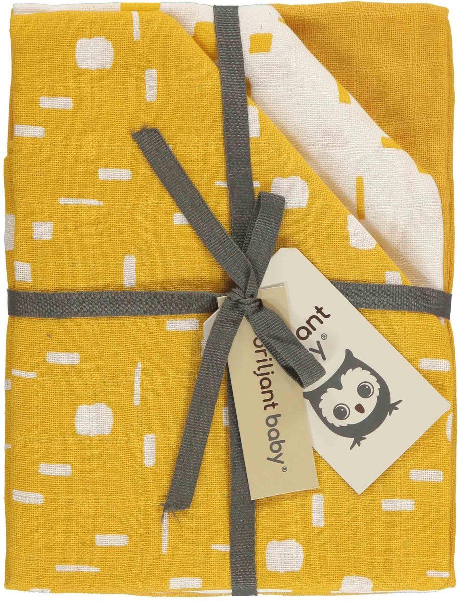 Hydrofiele Luiers Briljant Baby Art Geel 3st Hydrofiele Luiers Briljant Baby Art Geel 3st_1
