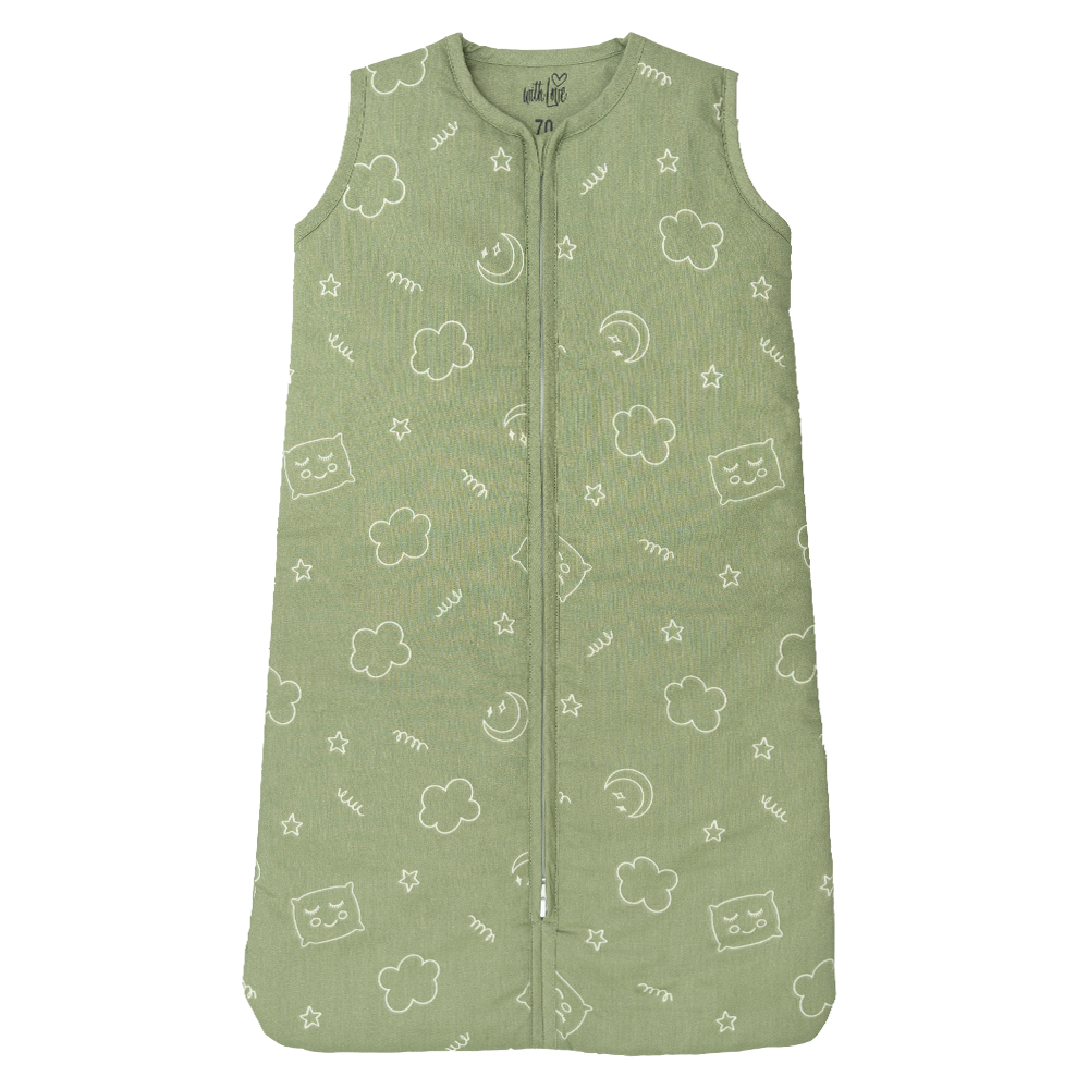 Slaapzak With Love Zonder Mouw Sleep Green 110cm Slaapzak With Love Zonder Mouw Sleep Green 110cm_1