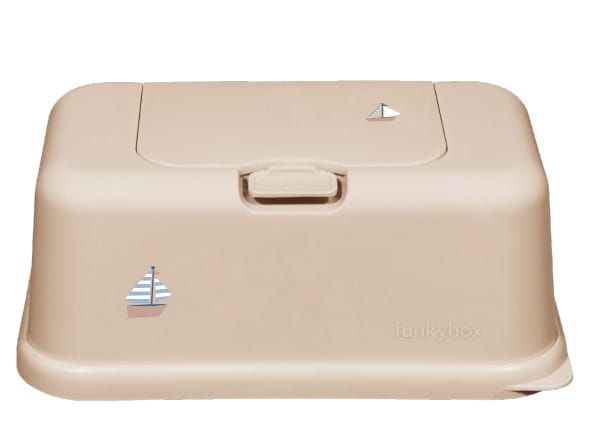 Babydoekjes Box Funkybox Boat Beige Babydoekjes Box Funkybox Boat Beige_1