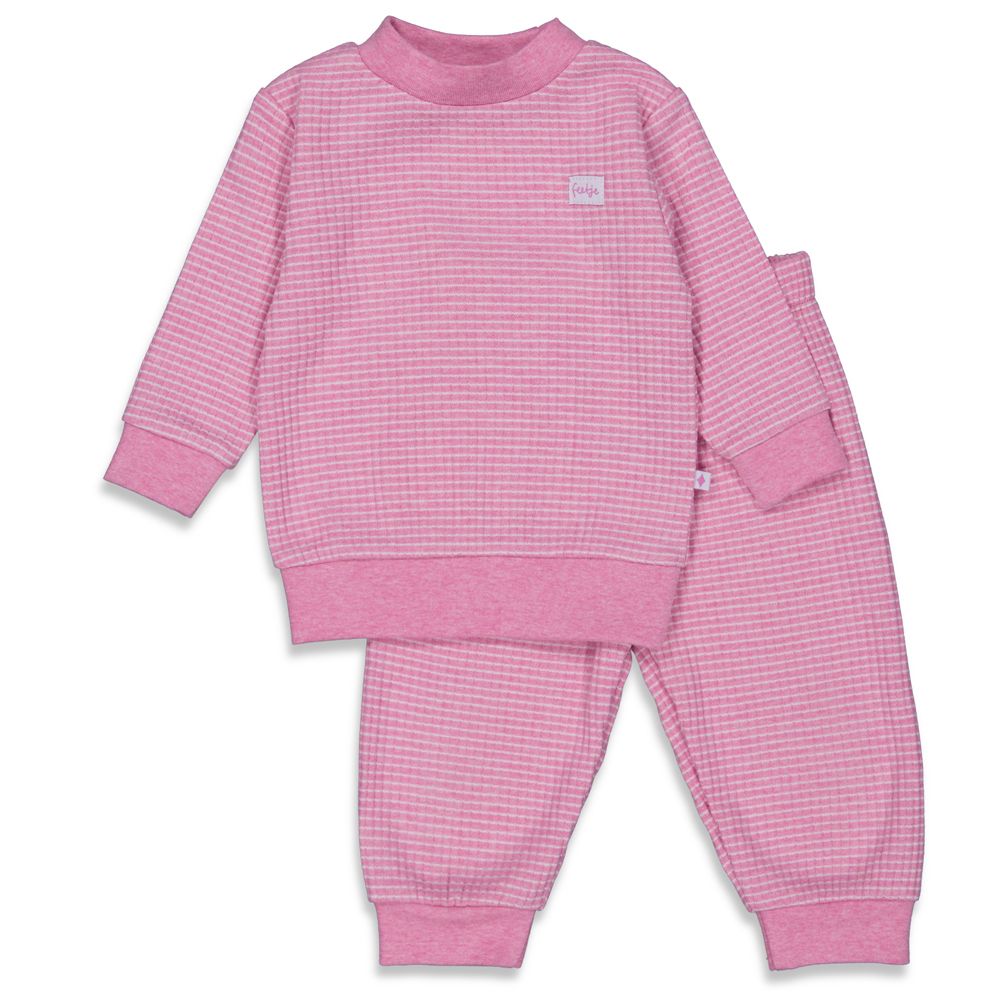 3056111_1_pyjama_feetje_basics_wafel_pink_melange 3056111_1_pyjama_feetje_basics_wafel_pink_melange_1
