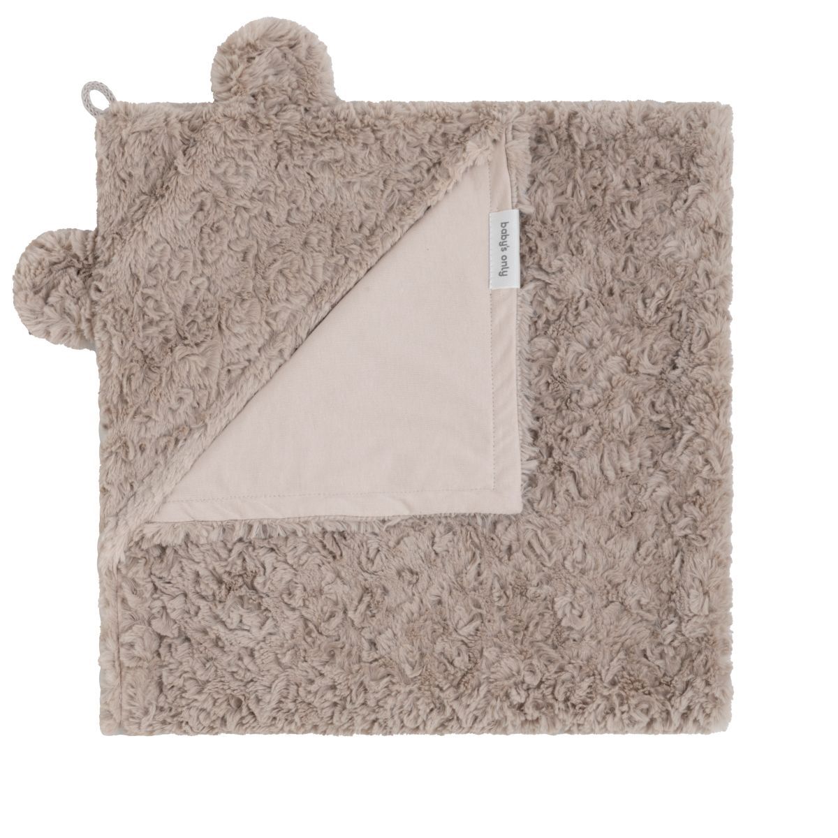 Omslagdoek Baby's Only Oortjes Snow Taupe Omslagdoek Baby's Only Oortjes Snow Taupe_1