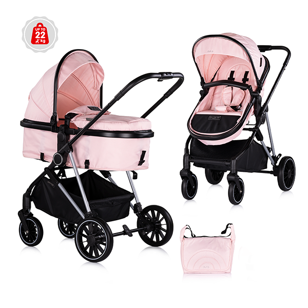 Kinderwagen Chipolino Aura 2-in-1 Pink Marshmallow Kinderwagen Chipolino Aura 2-in-1 Pink Marshmallow_1
