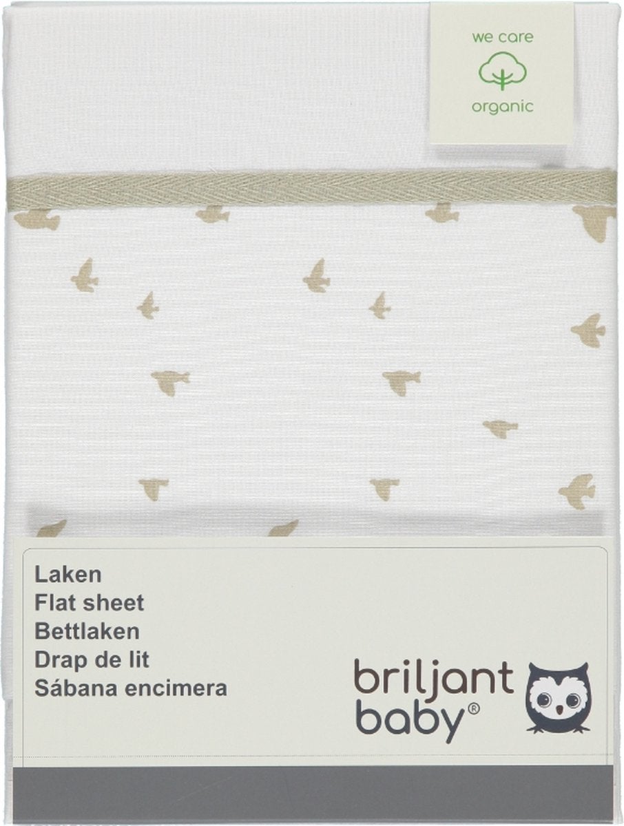 3851900719_2_Laken_Ledikant_Briljant_Baby_100x150_Birds_Organic_Zand 3851900719_2_Laken_Ledikant_Briljant_Baby_100x150_Birds_Organic_Zand_2