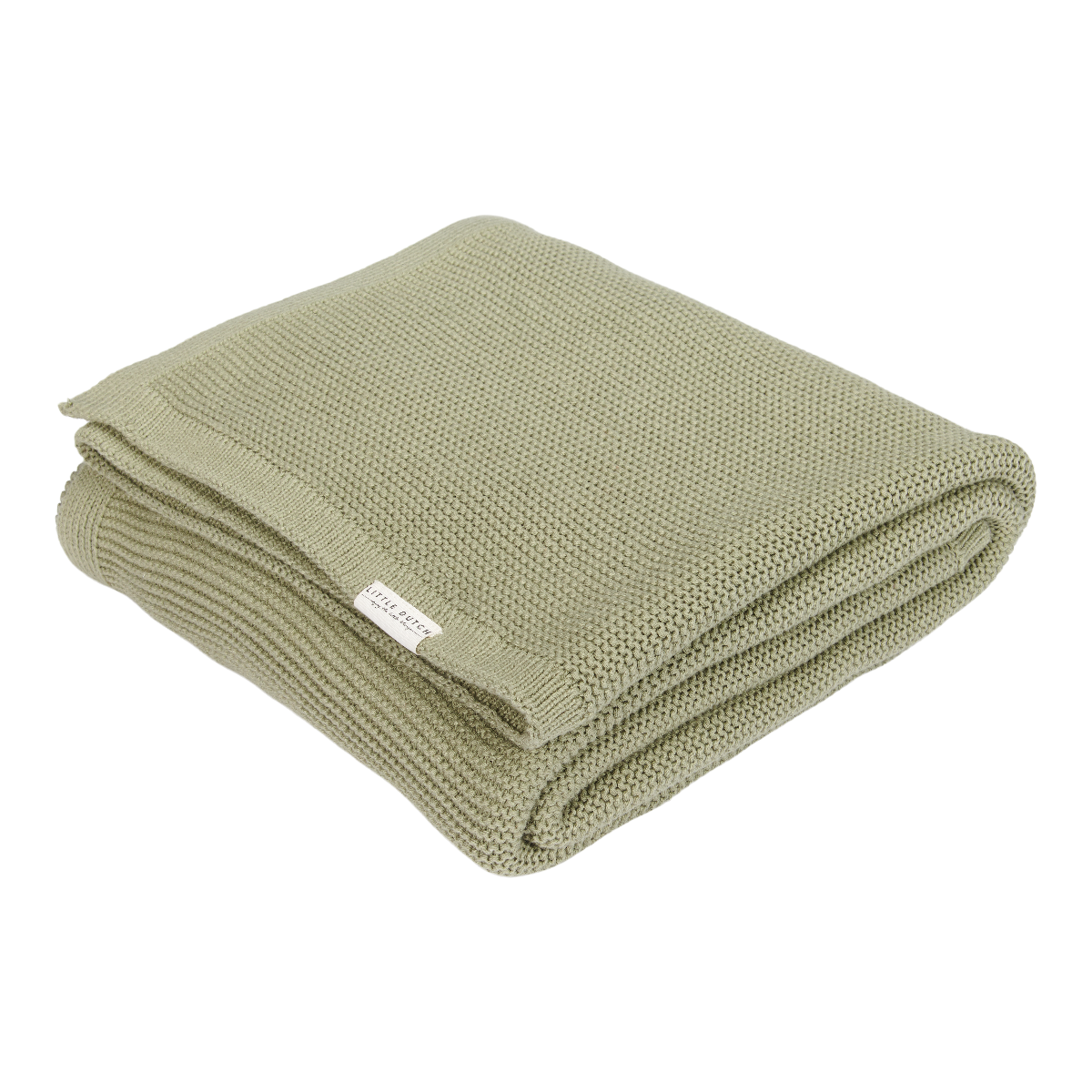 Deken Ledikant Little Dutch Pure Olive Gebreid Deken Ledikant Little Dutch Pure Olive Gebreid_1