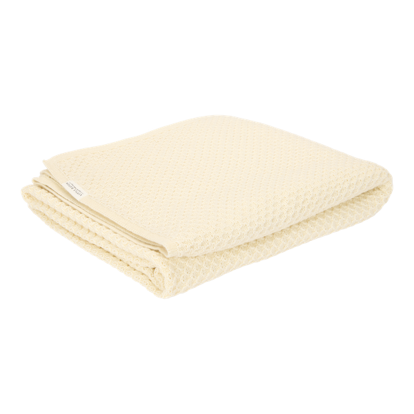 Deken Ledikant Little Dutch Pure Soft White Gebreid Deken Ledikant Little Dutch Pure Soft White Gebreid_1