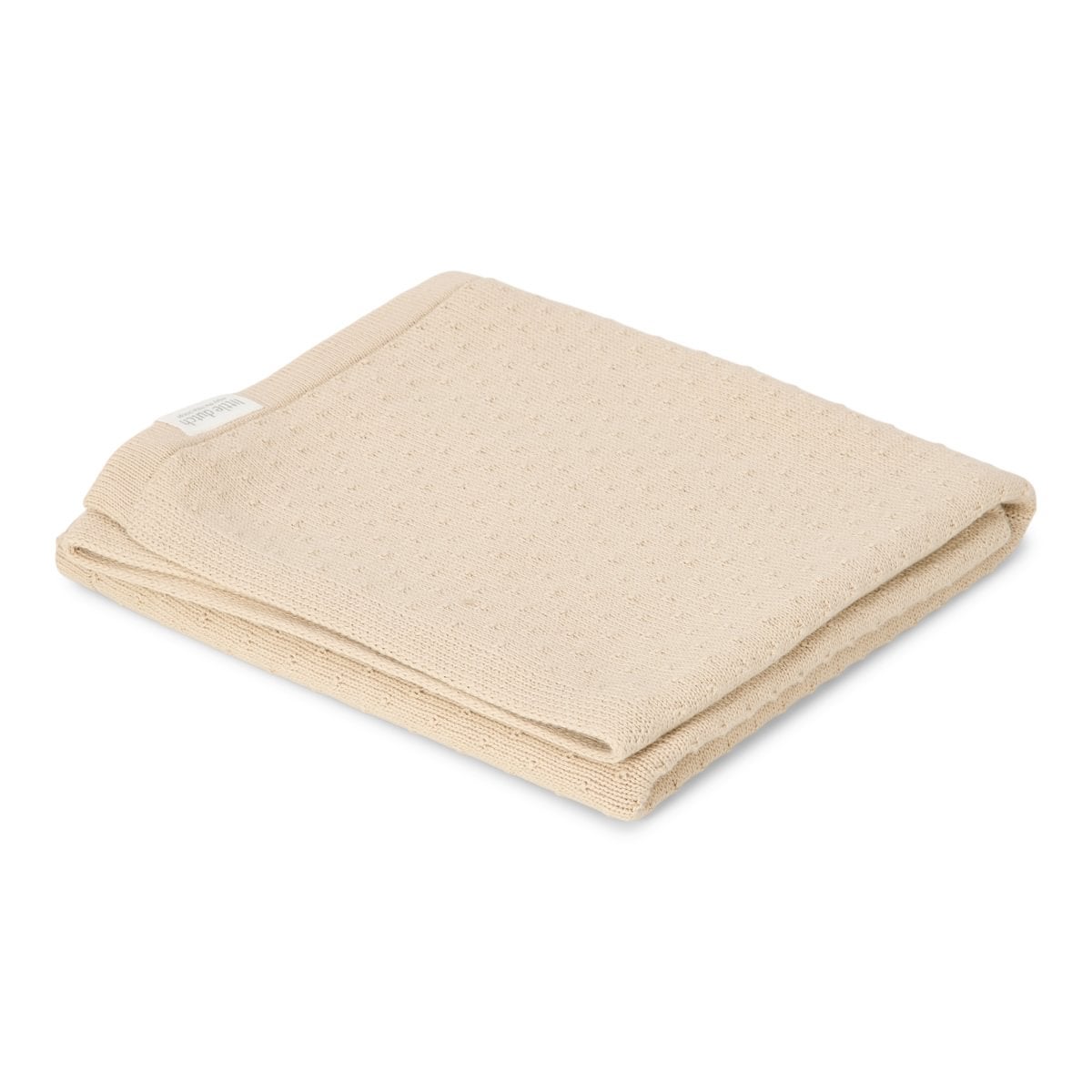 Deken Wieg Little Dutch Pure Beige Gebreid Deken Wieg Little Dutch Pure Beige Gebreid_1