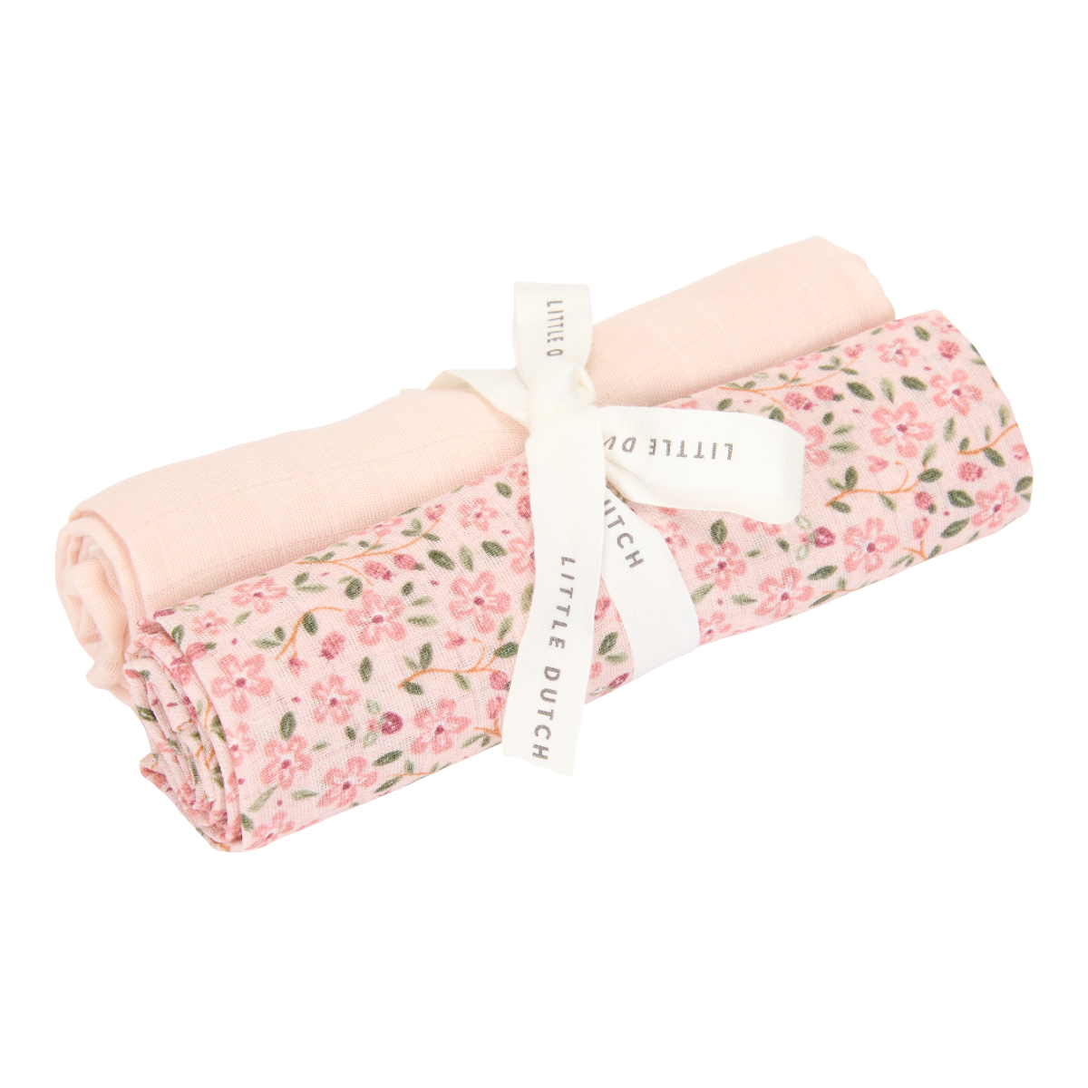 Swaddle Doek Little Dutch Fairy Floral & Blossom 70x70 2st Swaddle Doek Little Dutch Fairy Floral & Blossom 70x70 2st_1
