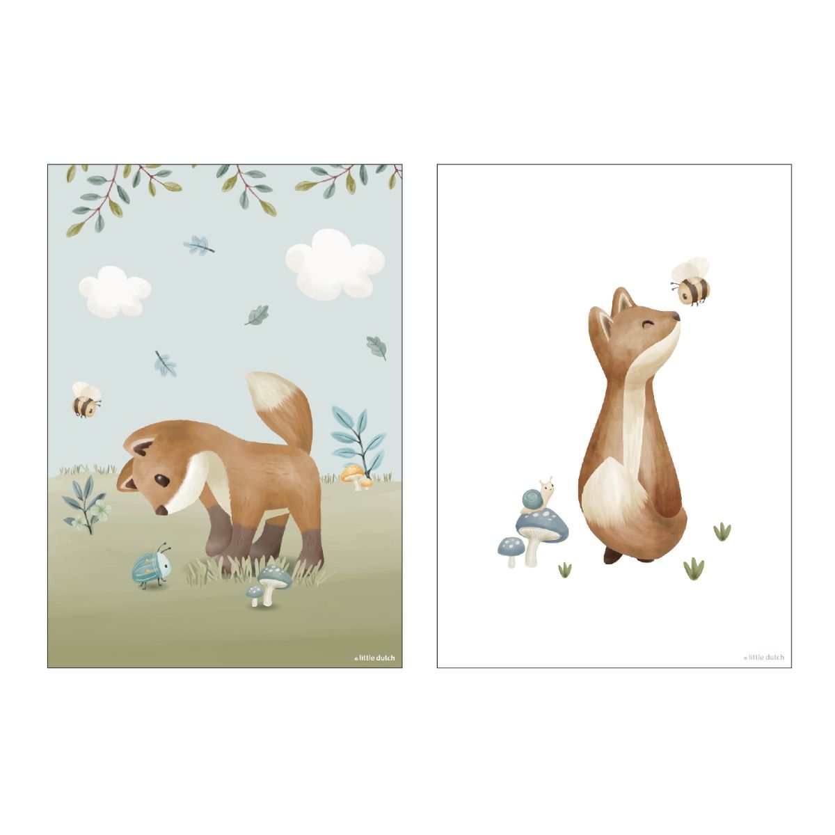 Poster Little Dutch Forest Friends Poster Little Dutch Forest Friends_1