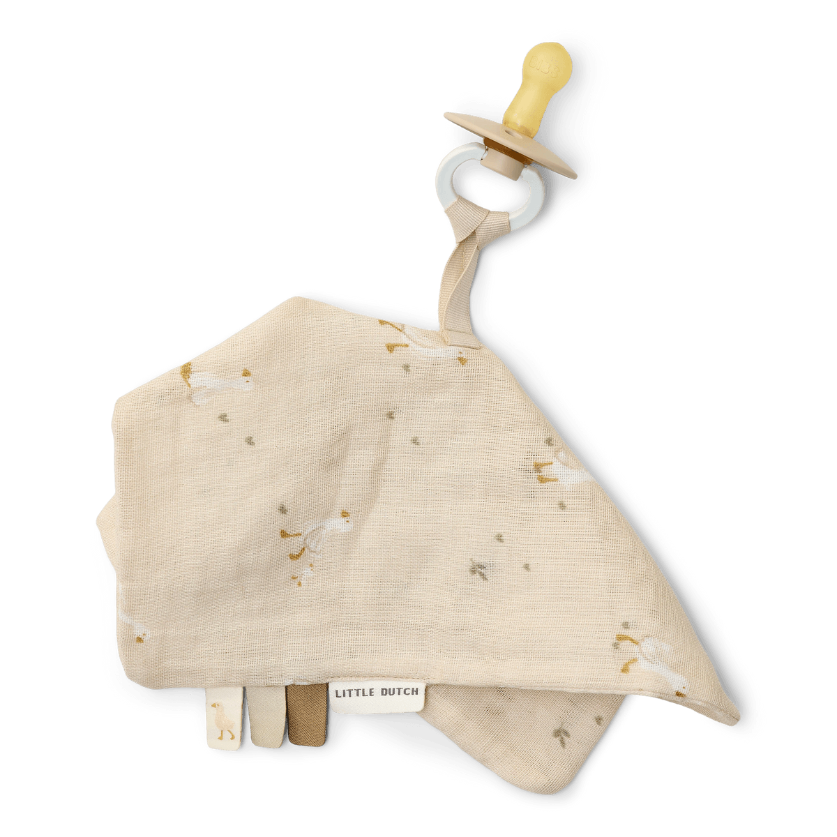 Speendoekje Little Dutch Little Goose Beige Speendoekje Little Dutch Little Goose Beige_1