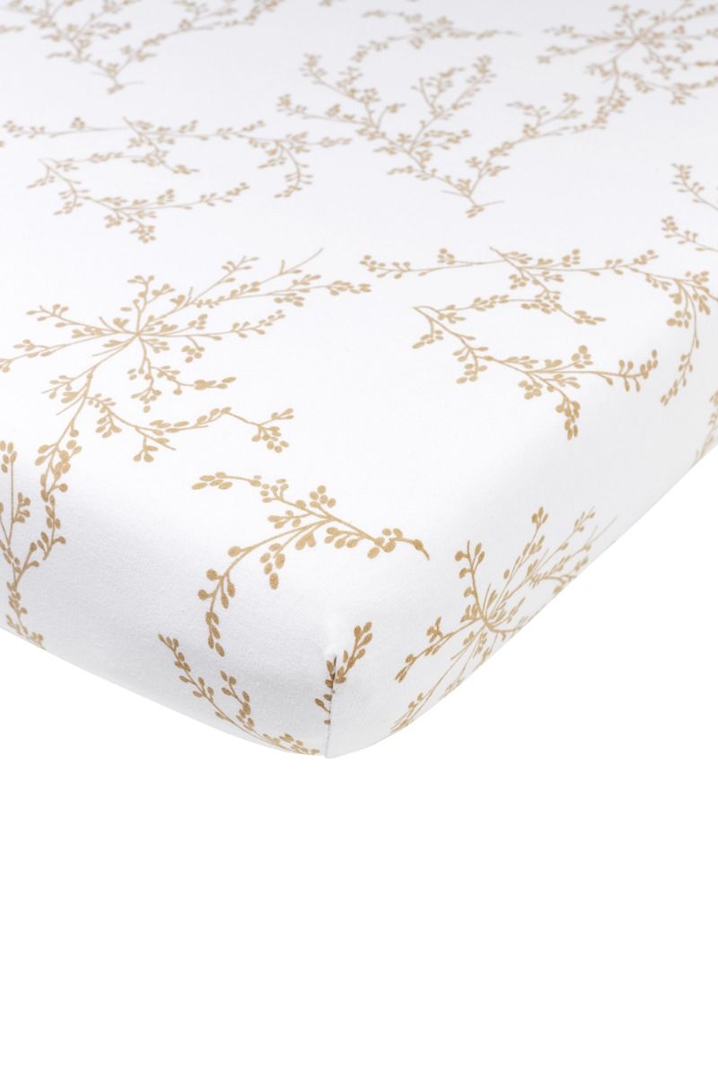 Hoeslaken Boxmatras Meyco Jersey Branches Sand Hoeslaken Boxmatras Meyco Jersey Branches Sand_1