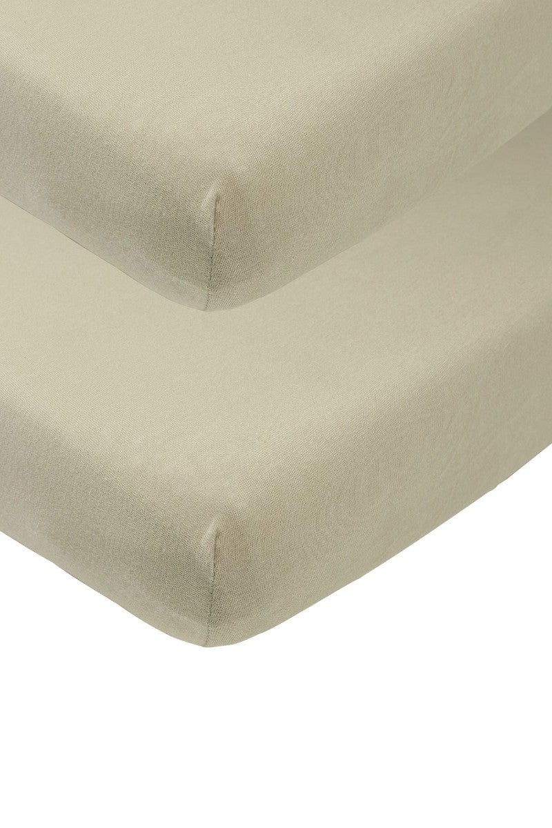 Hoeslaken Co-sleeper Meyco Jersey Taupe 2-pack 50x90 Hoeslaken Co-sleeper Meyco Jersey Taupe 2-pack 50x90_1