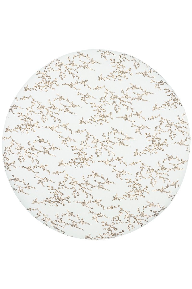 Hoeslaken Boxmatras Meyco Rond Branches Sand Hoeslaken Boxmatras Meyco Rond Branches Sand_1
