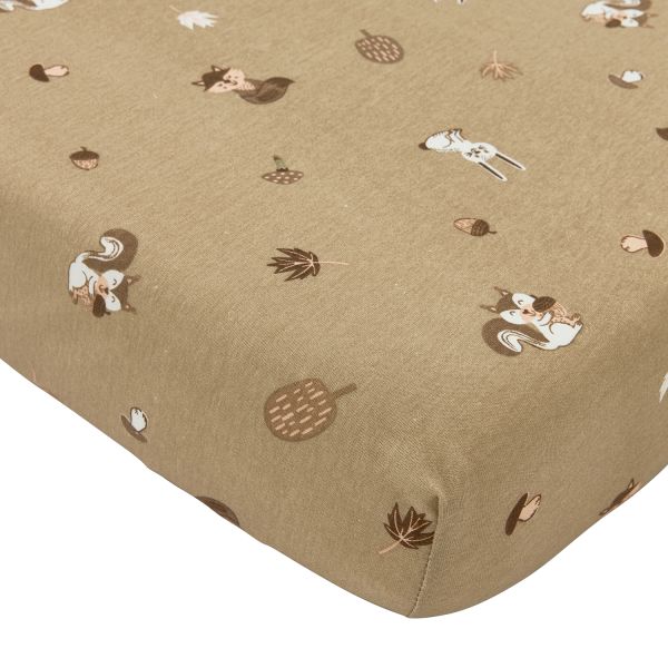 Hoeslaken Co-Sleeper Meyco Forest Animals Sand 50x90 Hoeslaken Co-Sleeper Meyco Forest Animals Sand 50x90_1
