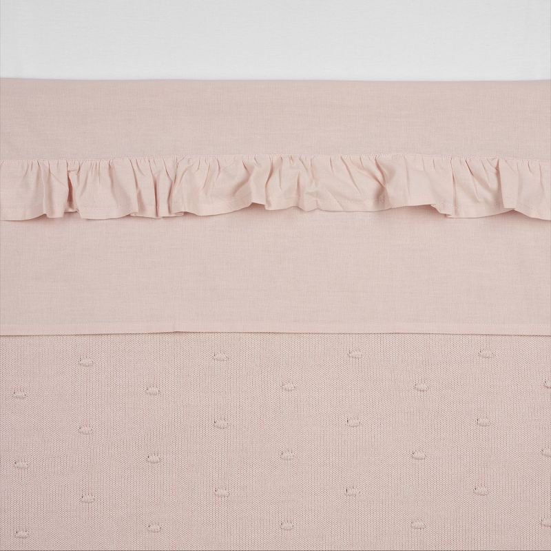 Laken Ledikant Meyco Ruffle Soft Pink Laken Ledikant Meyco Ruffle Soft Pink_1