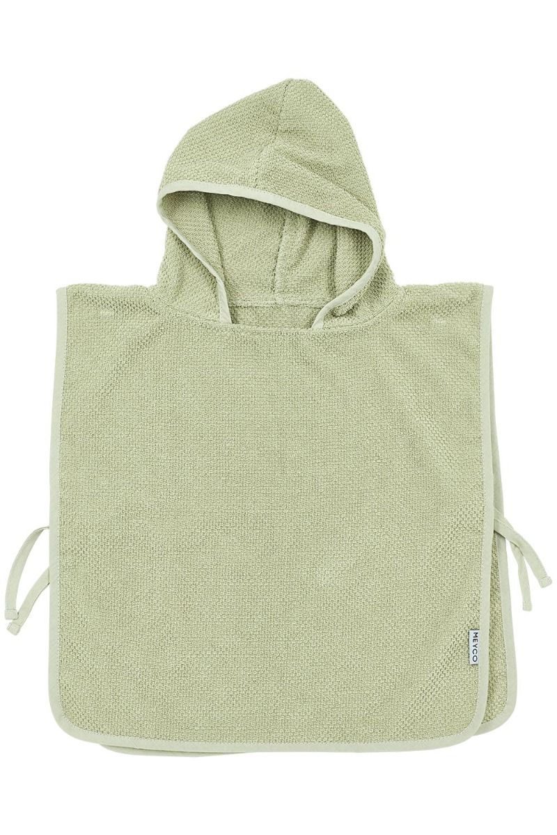 Badponcho Meyco Popcorn 1-3 jaar Soft Olive Badponcho Meyco Popcorn 1-3 jaar Soft Olive_1