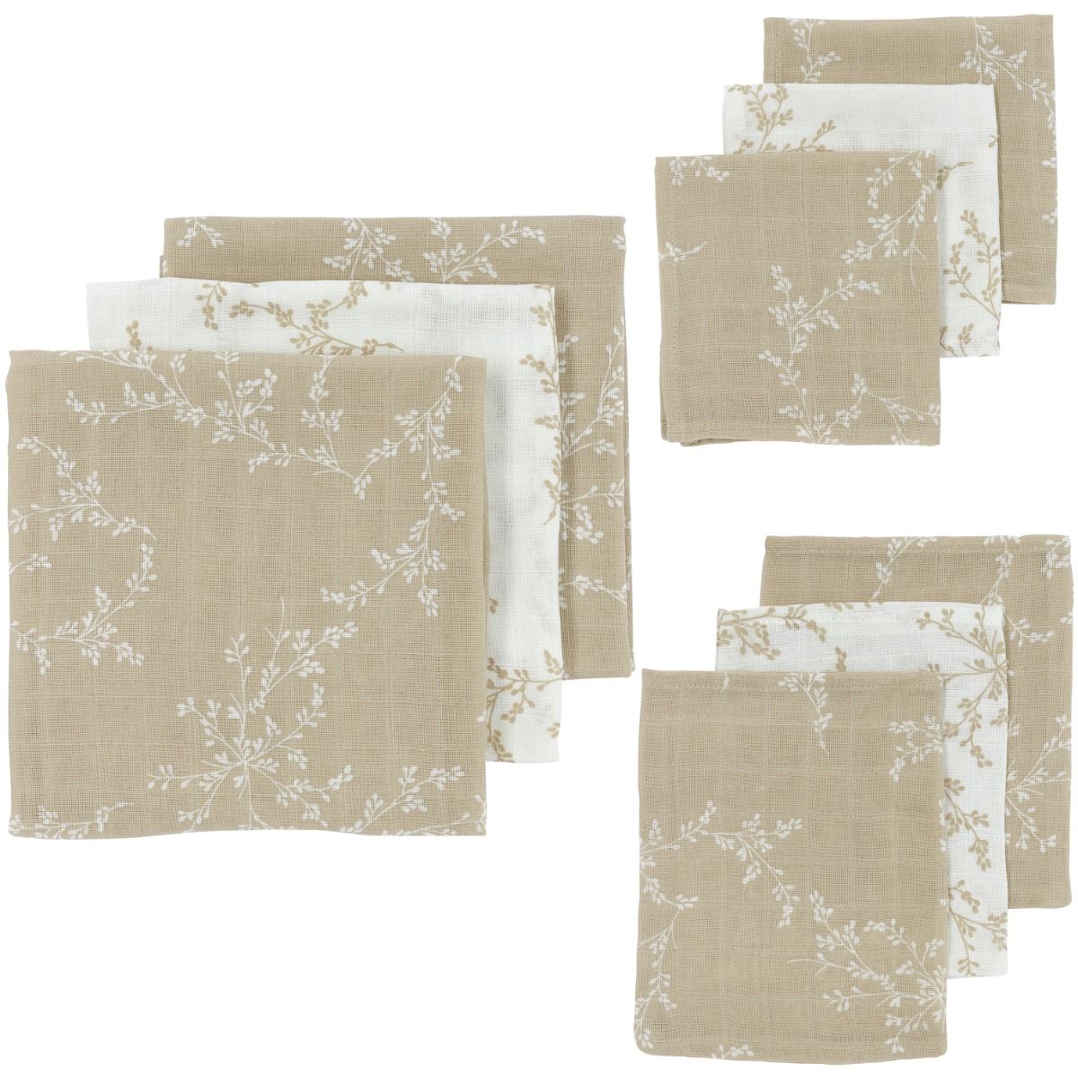 Hydrofiele Starterset Meyco 9-delig Branches Sand Hydrofiele Starterset Meyco 9-delig Branches Sand_1