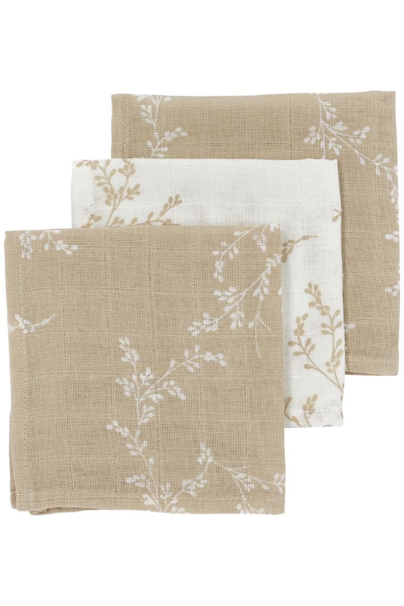 Monddoekjes Meyco Branches Sand 3-pack Monddoekjes Meyco Branches Sand 3-pack_1