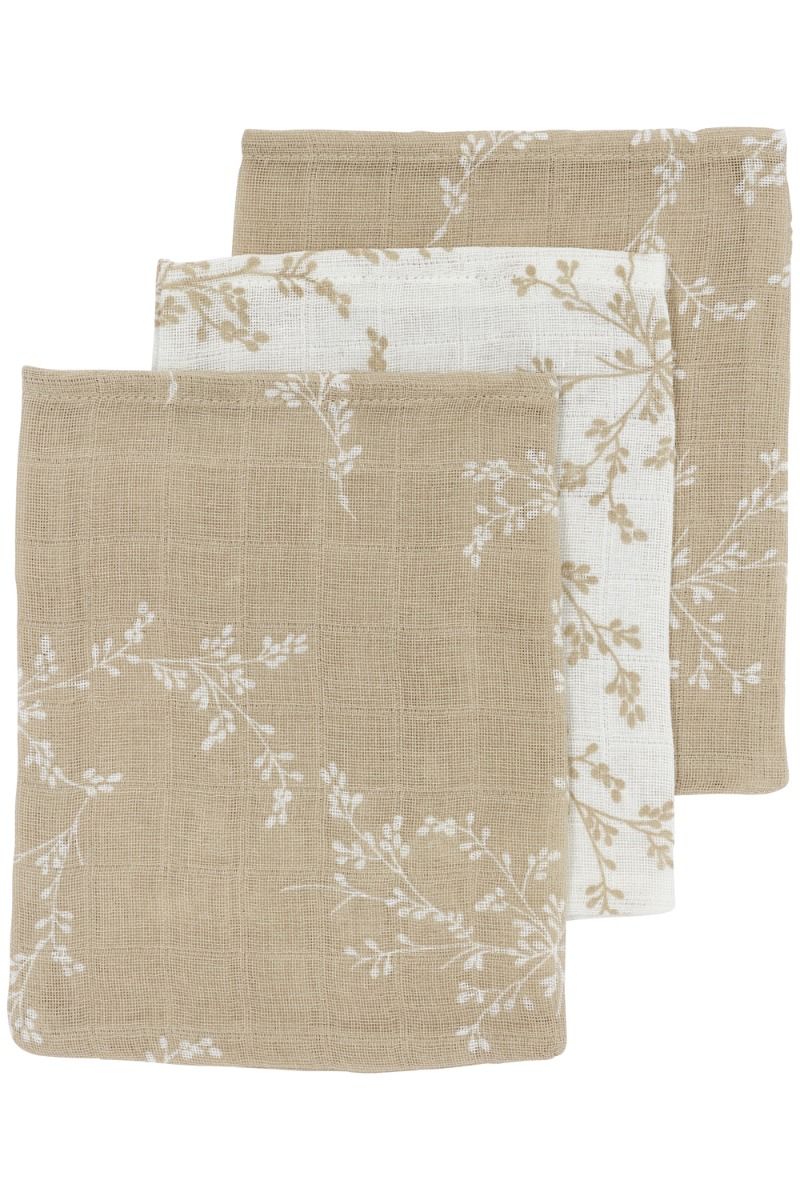 Washandjes Meyco Branches Sand 3-pack Washandjes Meyco Branches Sand 3-pack_1