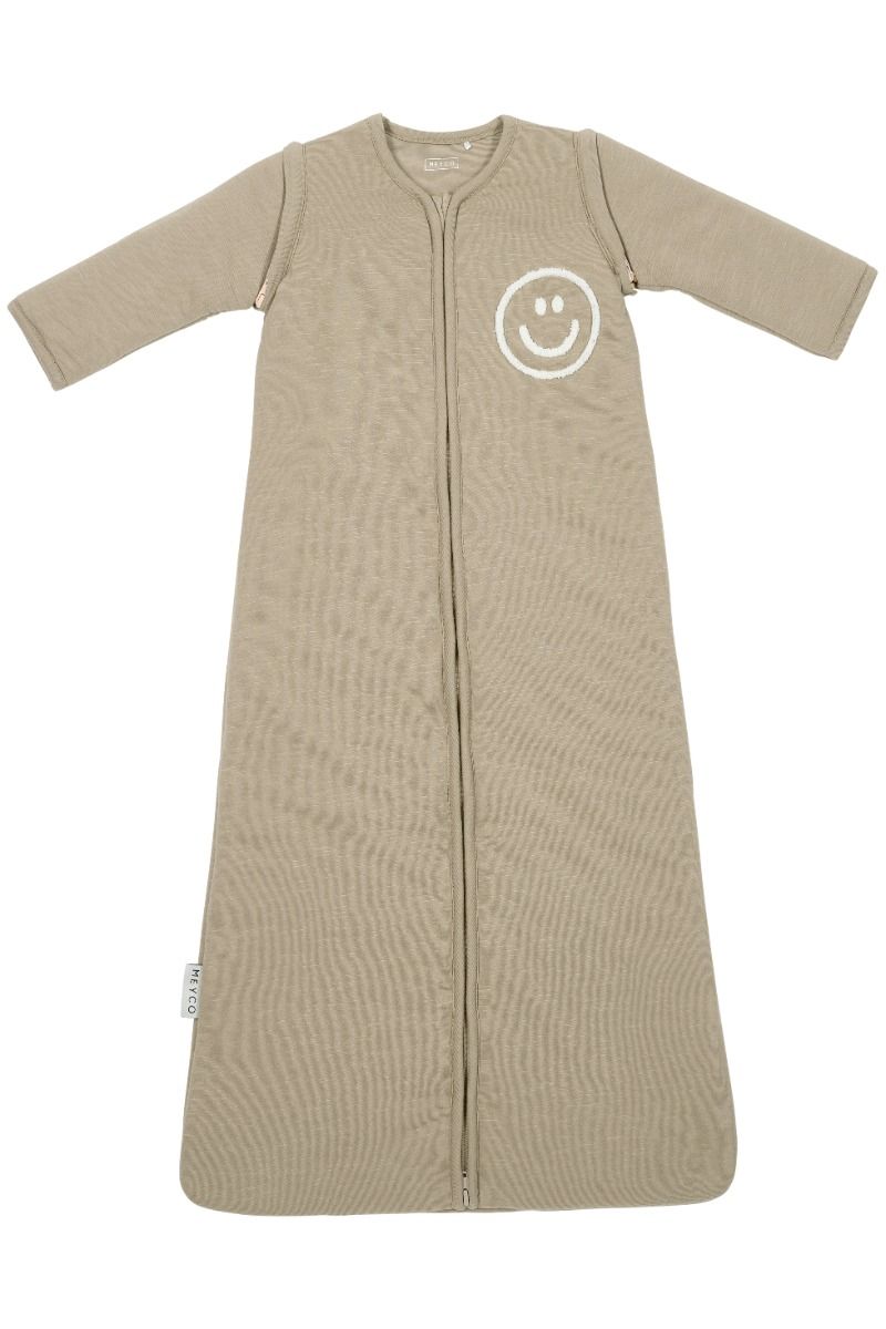 Slaapzak Meyco Winter Slub Smile Taupe 70cm Slaapzak Meyco Winter Slub Smile Taupe 70cm_1