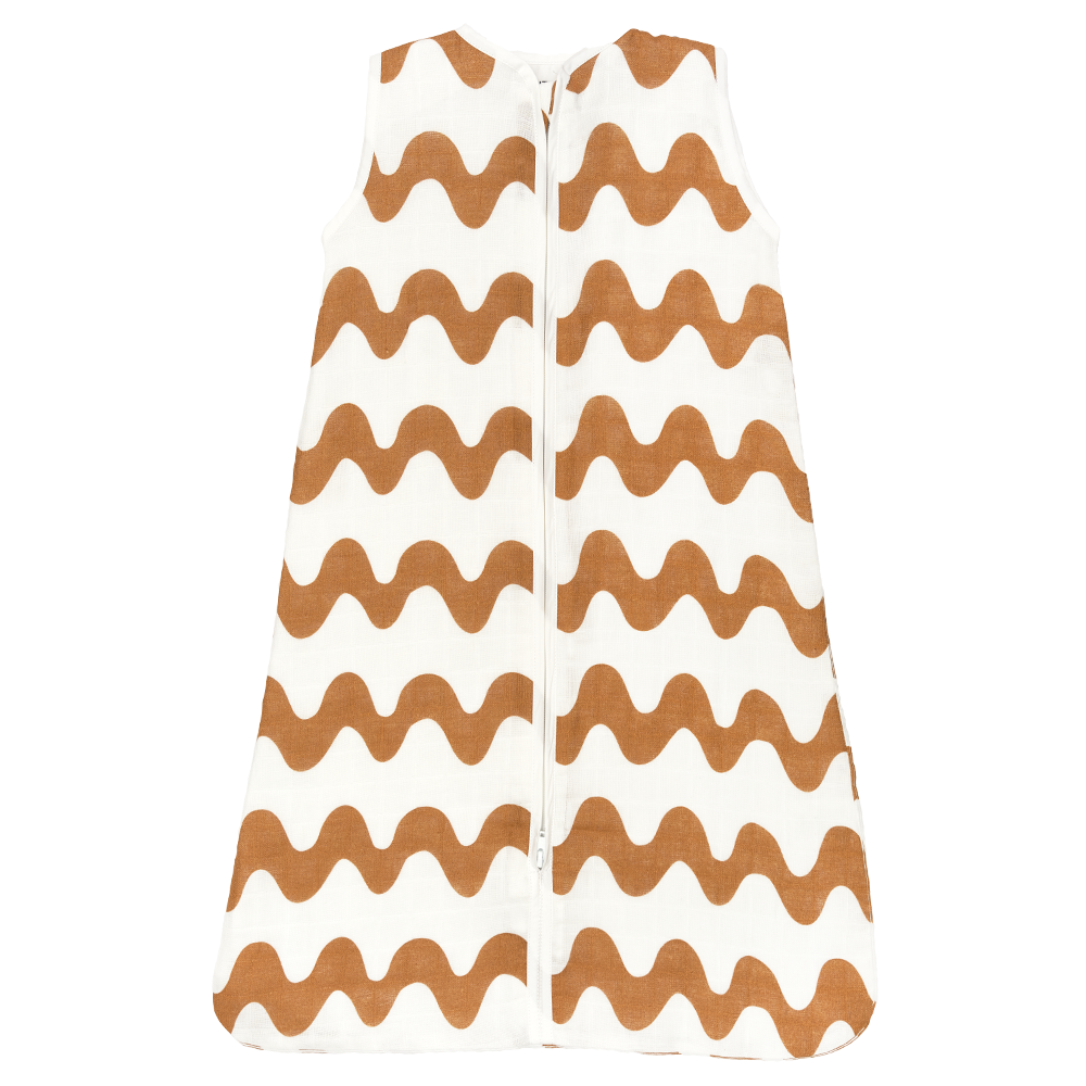 Slaapzak Little Boo Hydrofiel Big Wavy Brown 110cm Slaapzak Little Boo Hydrofiel Big Wavy Brown 110cm_1