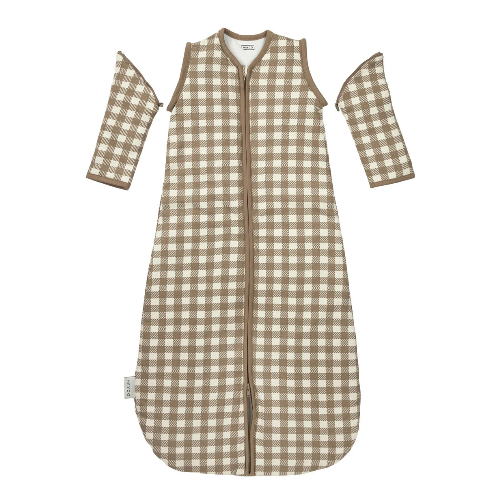 4592150501_2_Slaapzak_Meyco_Gevoerd_Afristbare_Mouwen_Vichy_Square_Dark_Taupe 4592150501_2_Slaapzak_Meyco_Gevoerd_Afristbare_Mouwen_Vichy_Square_Dark_Taupe_2