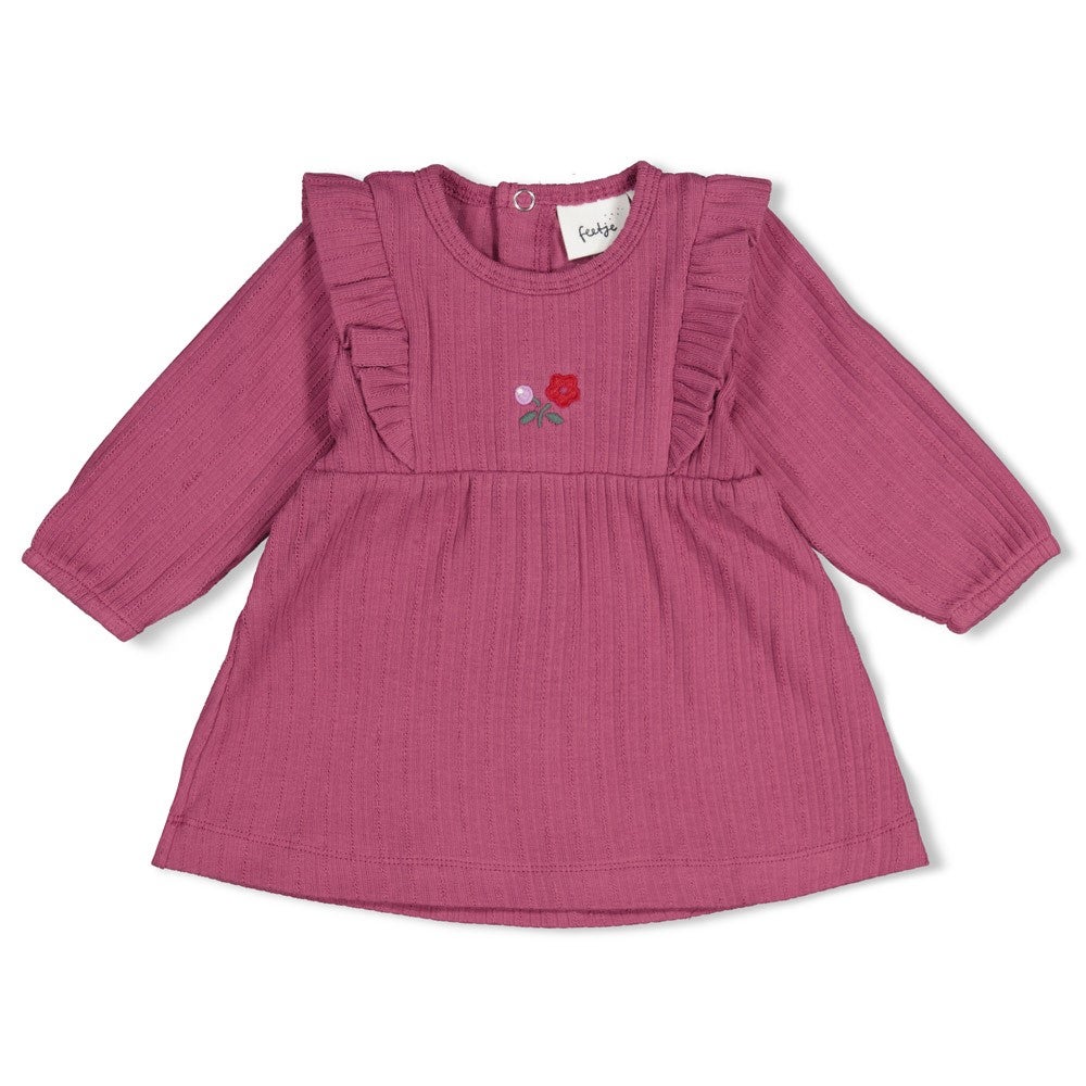 51400595_1_Jurk_Feetje_Rib_Afternoon_Tea_Berry 51400595_1_Jurk_Feetje_Rib_Afternoon_Tea_Berry_1