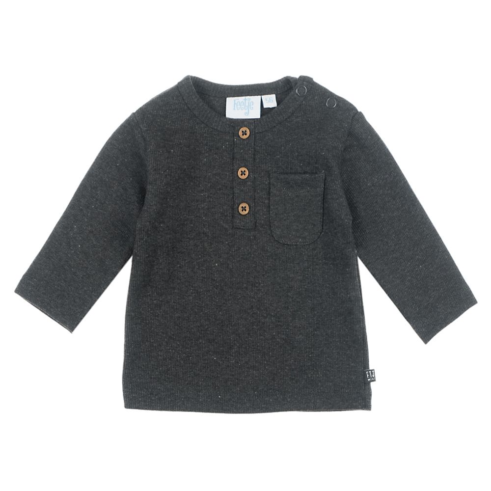 Shirt Longsleeve Feetje FEPMAR25 Mini Person Antraciet Melange Shirt Longsleeve Feetje FEPMAR25 Mini Person Antraciet Melange_1