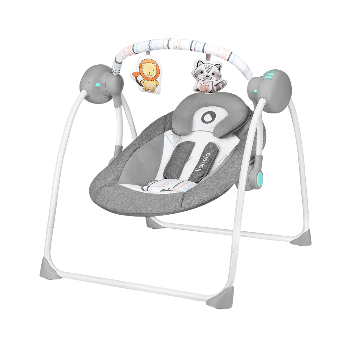 Babyswing Lionelo Ruben Stone Grey Turquoise Babyswing Lionelo Ruben Stone Grey Turquoise_1
