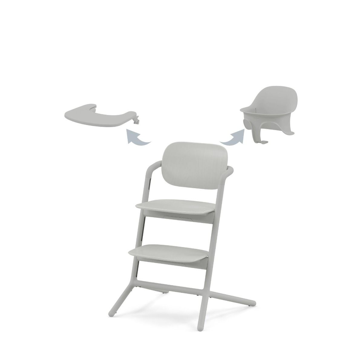 Kinderstoel Cybex Lemo 3-in-1 Suede Grey/Mid Grey met Babyset & Eetblad Kinderstoel Cybex Lemo 3-in-1 Suede Grey/Mid Grey met Babyset & Eetblad_1