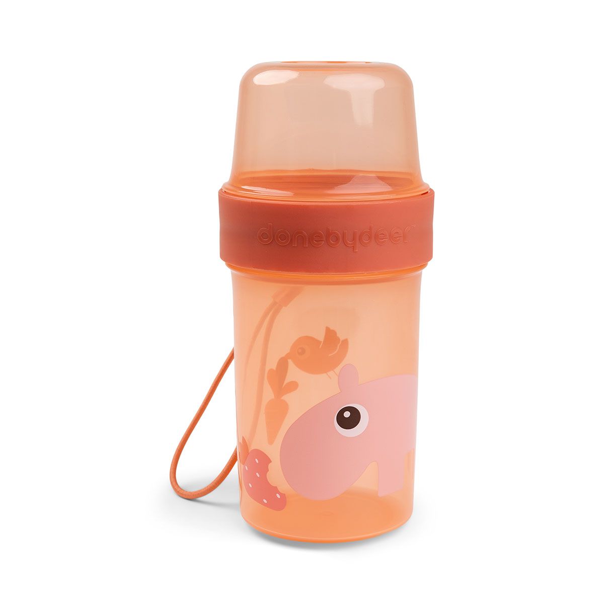 Snackbeker Done by Deer To Go 2-Way Container Ozzo Papaya Snackbeker Done by Deer To Go 2-Way Container Ozzo Papaya_1