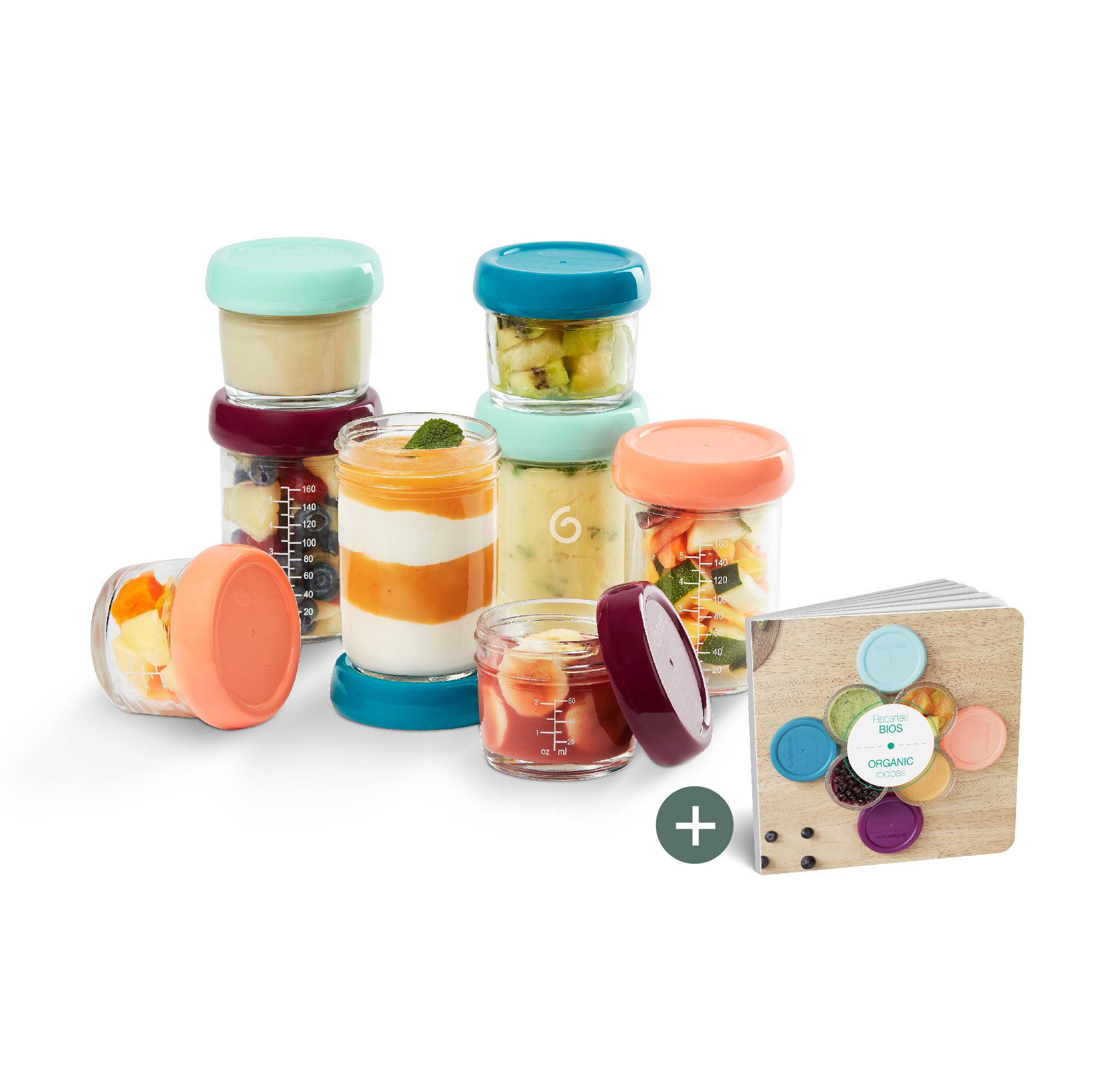 Bewaarpotjes Babymoov Babydols Glas 8 stuks Bewaarpotjes Babymoov Babydols Glas 8 stuks_1